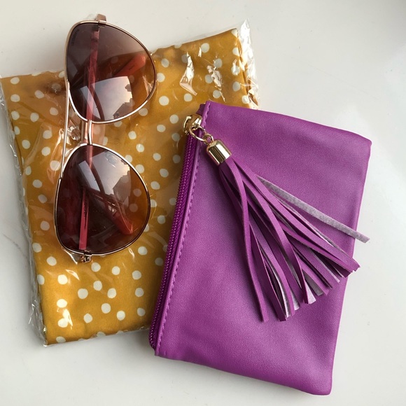 Style Bundle - Scarf, Sunglasses & Coin Purse NWT - Picture 2 of 7